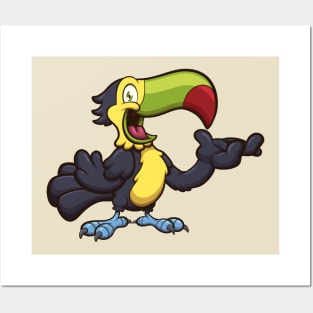 Cute Cartoon Toucan Posters and Art